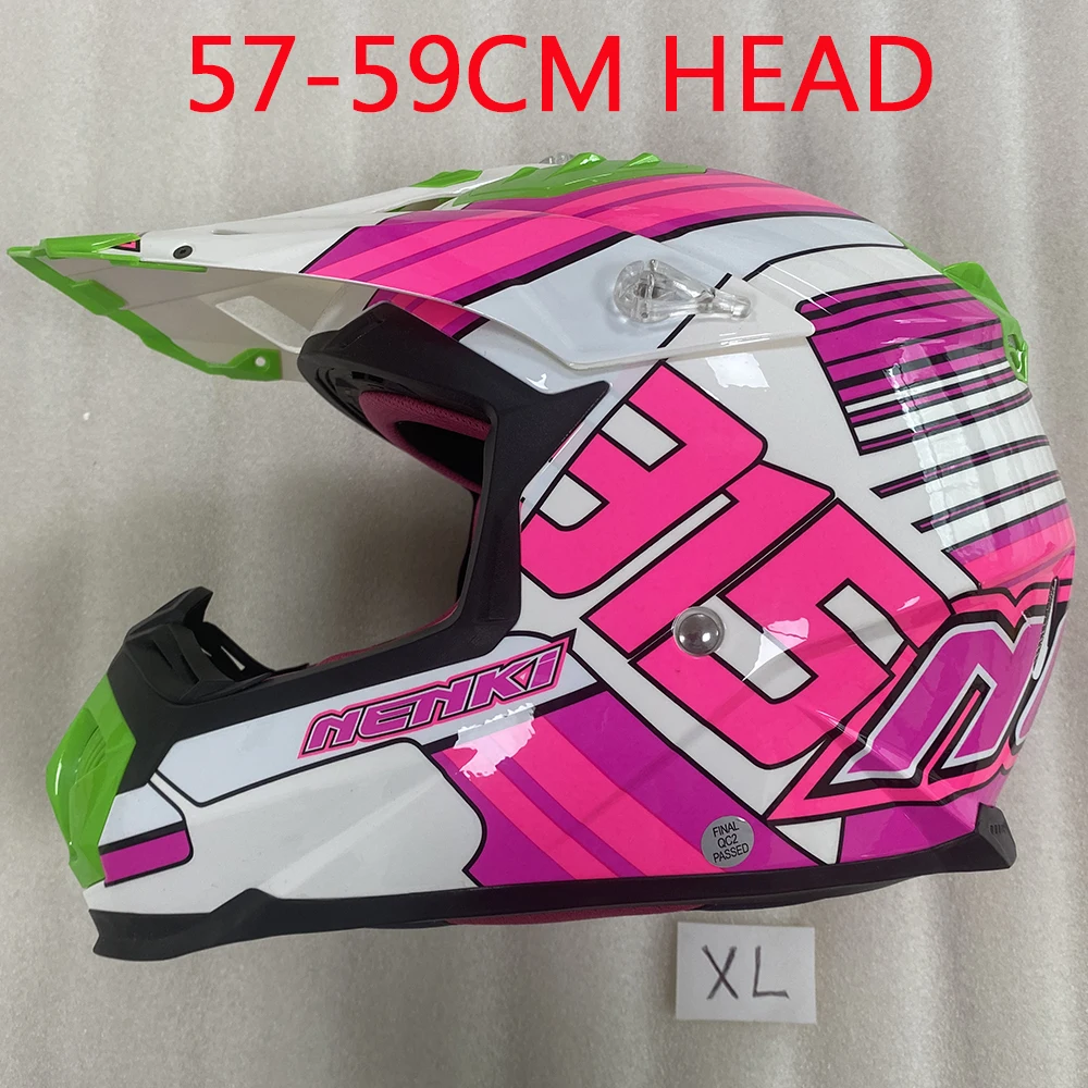 Мотоциклетный шлем NENKI бездорожье для гонок верховой езды защитный полная