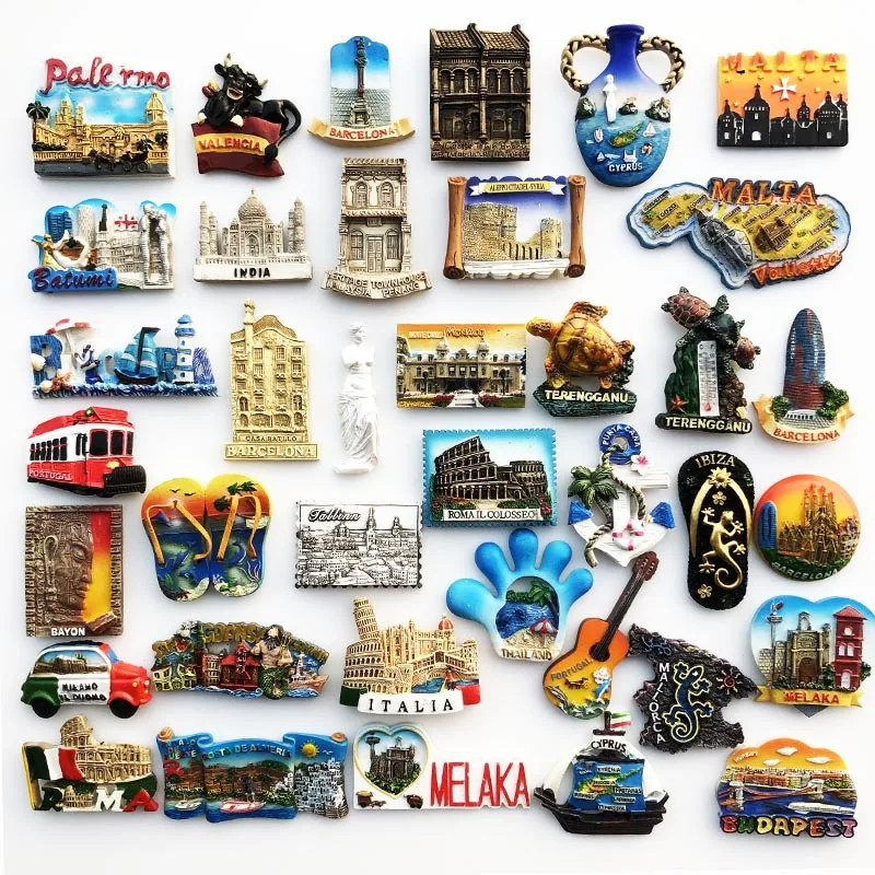 

Country Fridge Magnets Overseas Tourism Souvenirs Malaysia Italy Malta Poland Thailand Portugal World Travel Souvenir Magnetic