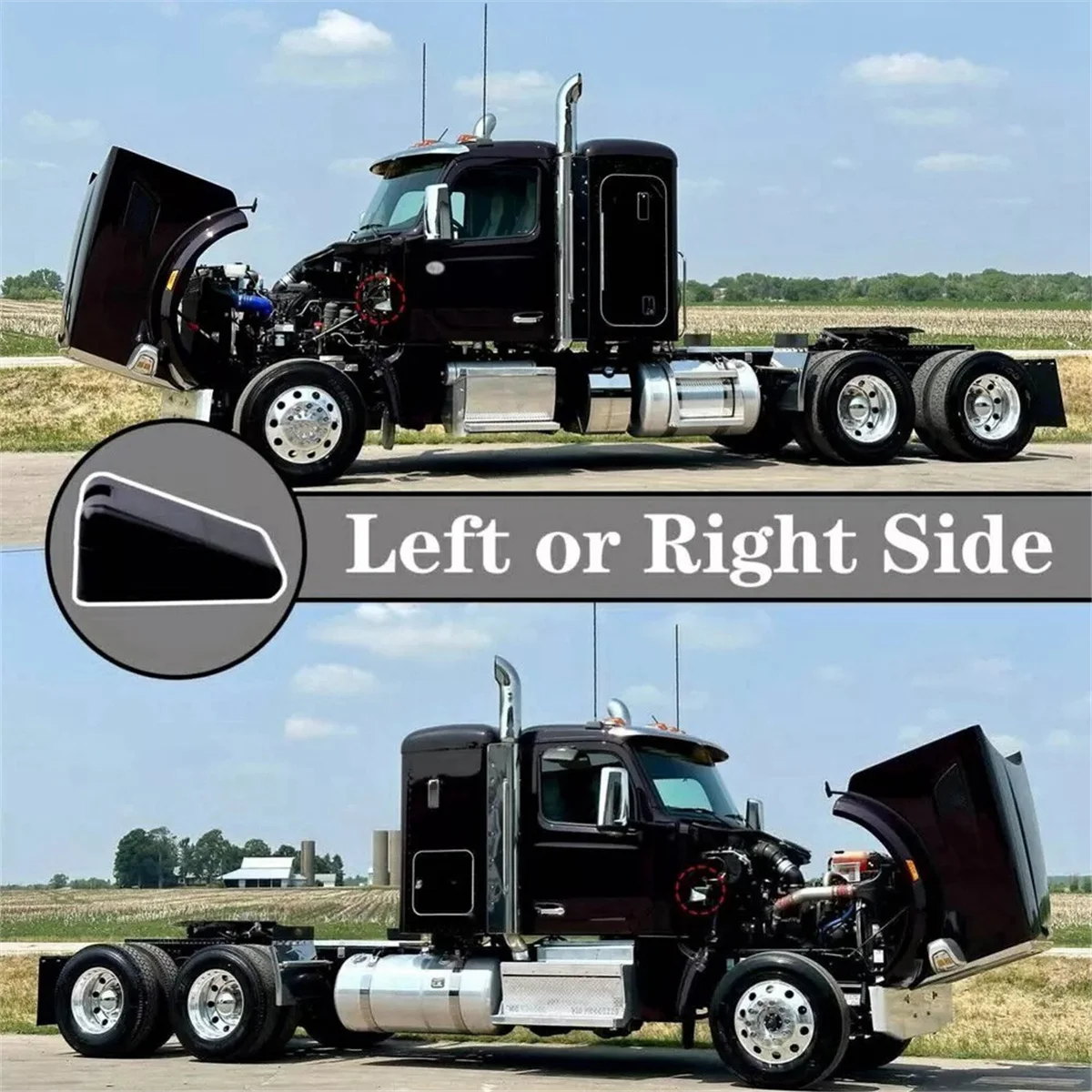 2 шт. L85-6081 M75681 Поддержка бампера капота для Peterbilt 567 579 Kenworth T680 T880