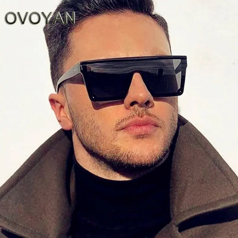 

OVOYAN 2023 Oversized Square Sunglasses Men Vintage Brand Designer Women Sun Glasses Fashion Shades for Women/Men Gafas De Sol