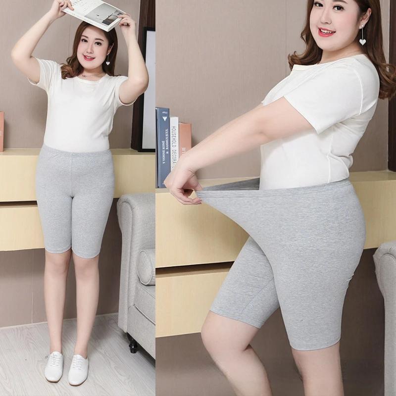 

New Plus Size Summer Shorts Seamless Women's Underskirt Safety High Waist Shorts Women's Elastic Underwear 8XL Quarter Bottom