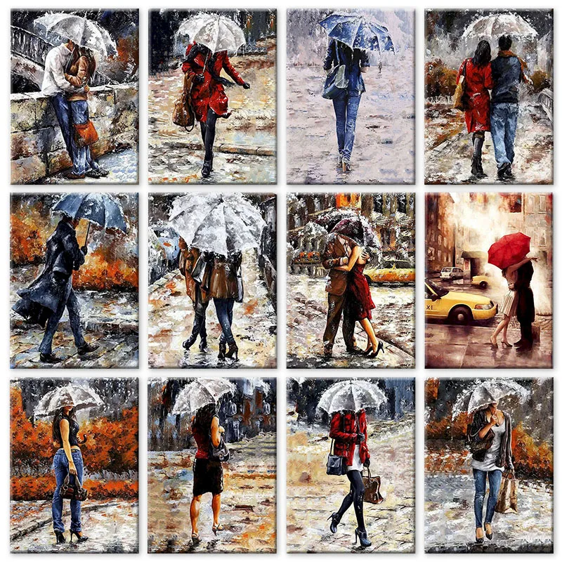 

GATYZTORY DIY Pictures By Number Portrait Kits Home Decor Painting By Numbers couple Drawing On Canvas HandPainted Art Gift