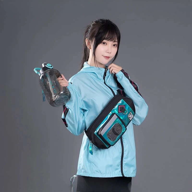 Фото Hatsune Miku 1600 мл спортивная бутылка для воды аниме тематическая колба для гидратации тренажерный зал-компаньон для бегунов и фанатов №3