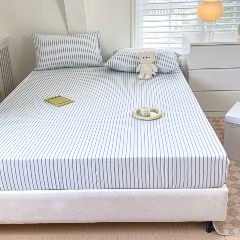 Постельное белье из 100% хлопка постельное окрашенное в пряжку полосатая серия 360 с