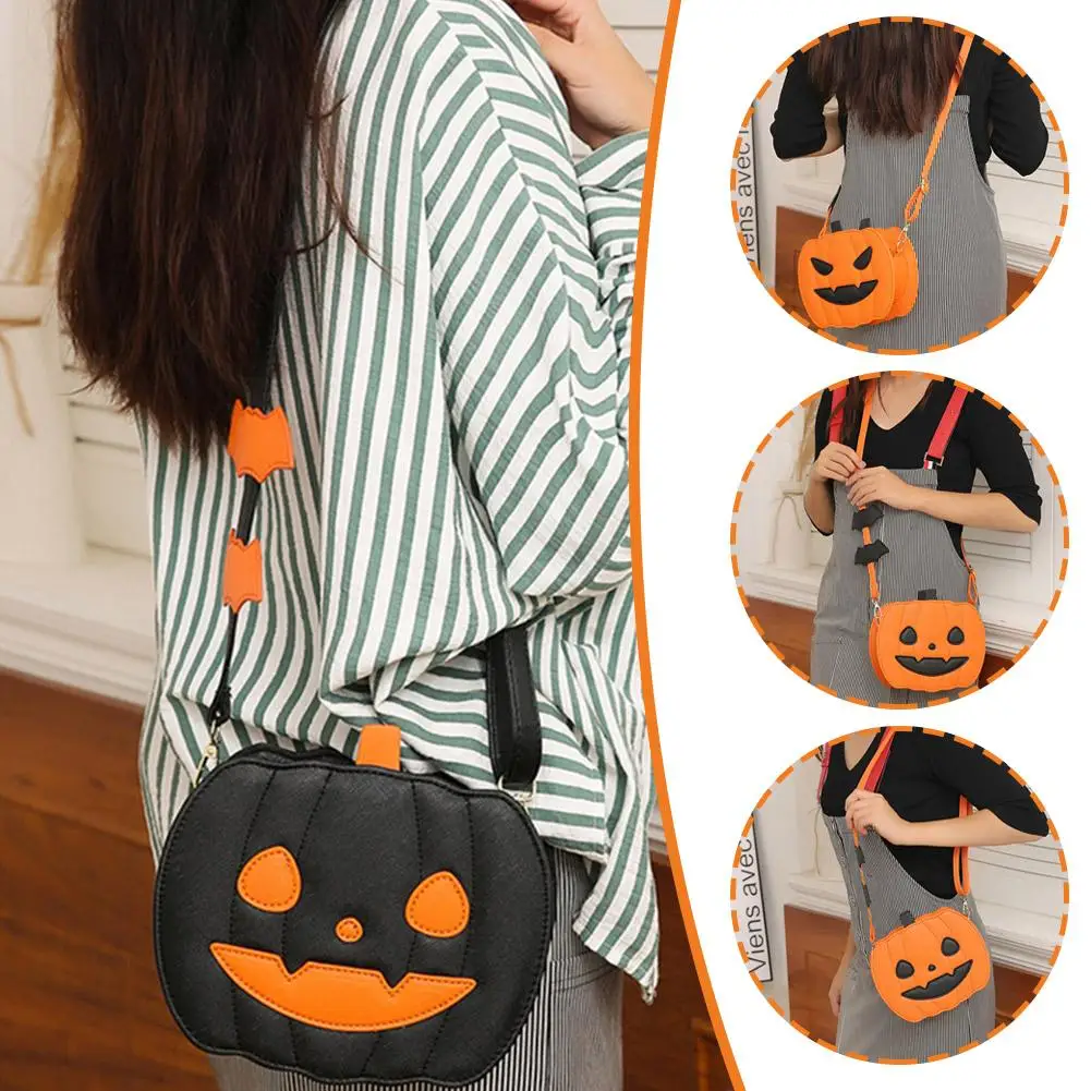 

Halloween Pumpkin Bag Single Backed Crossbody Women's Fun Demon Handbag And Bag Cute Women's Novel Bag Q9W9