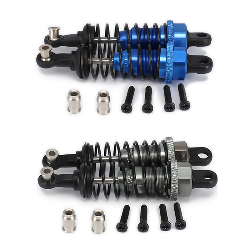 

4 Pcs Oil Adjustable 65Mm Shock Absorber Damper For Wltoys A959 A969 A979 K929 Hpi Hsp Traxxas Losi Dark Blue & Titanium
