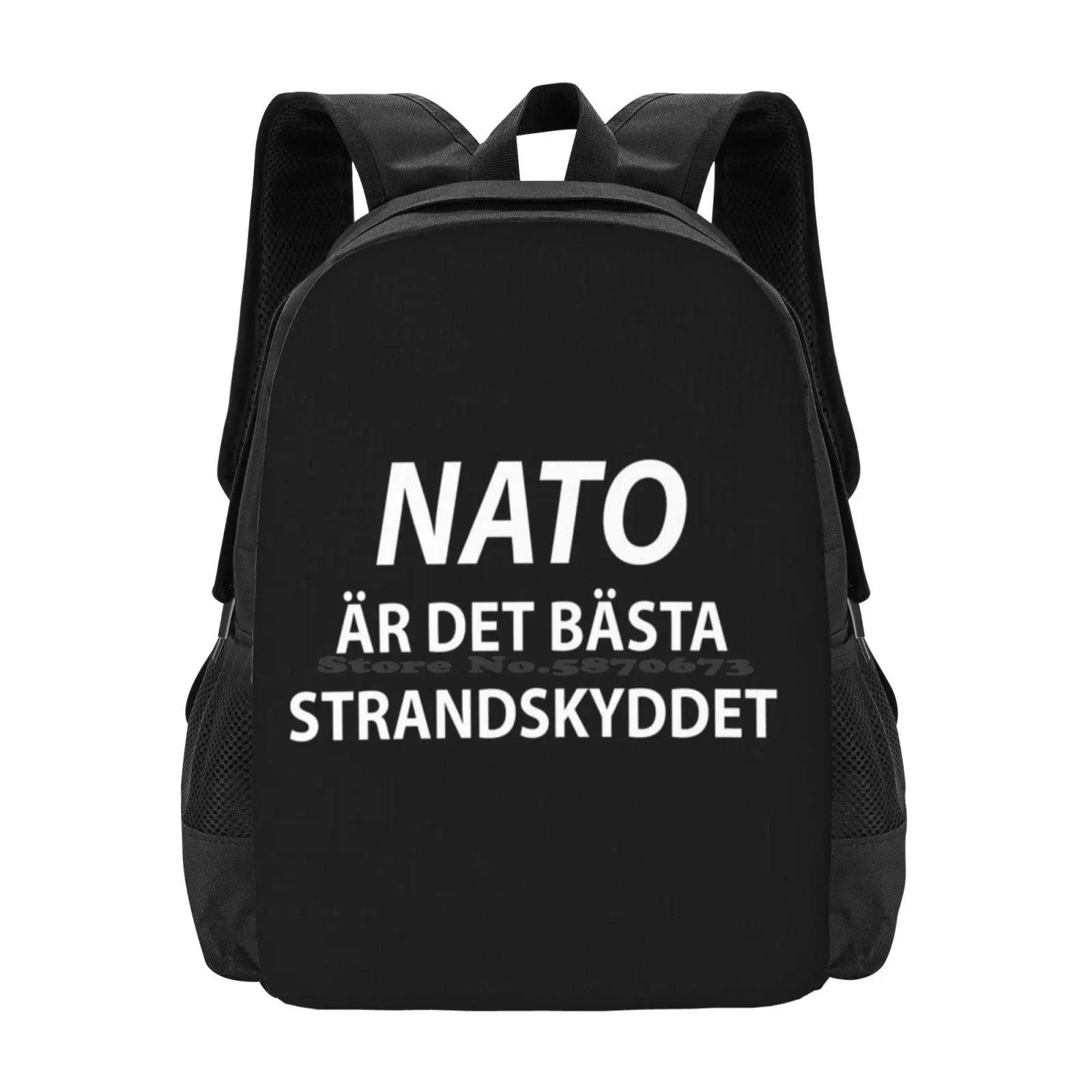 Nato ?R Det B?Sta Strandskyddet Pattern Design Bagpack School Bags Nato Swedish Strandskydd Sweden Finland Military Europa