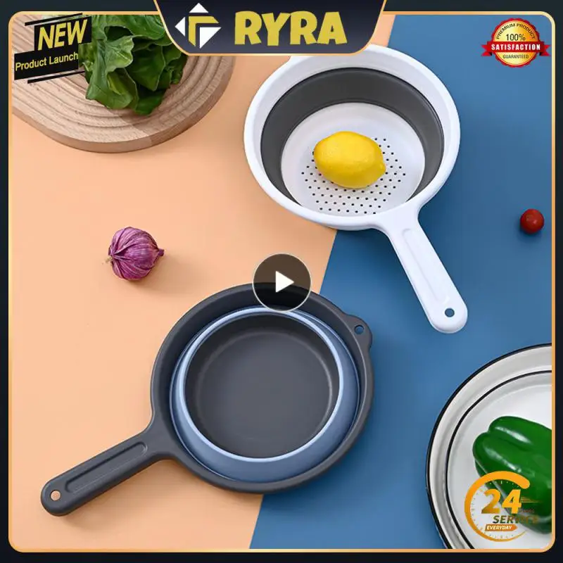 

Strong And Durable Folding Water Spoon Water Spoon White Easy To Clean Black Folding Draining Ladle Kitchen Supplies Water Ladle