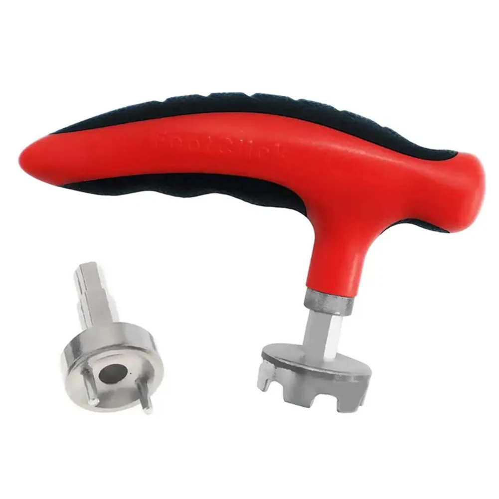 

Portable Golf Spike Wrench Remover Stainless Steel Golf Shoe Cleats Ratchet Key Golf Replacement Aid