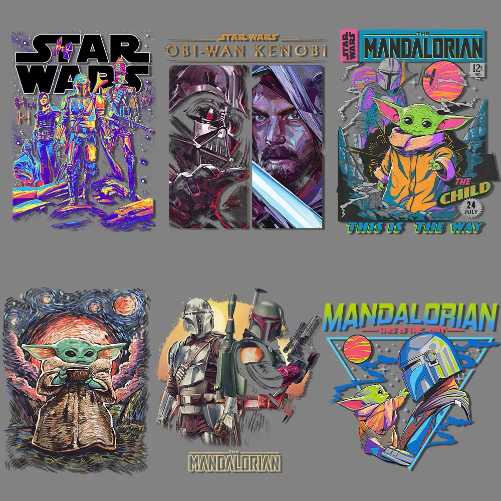 Термотрансферные наклейки Star Iron on для одежды патчи мандалор глажки на футболках