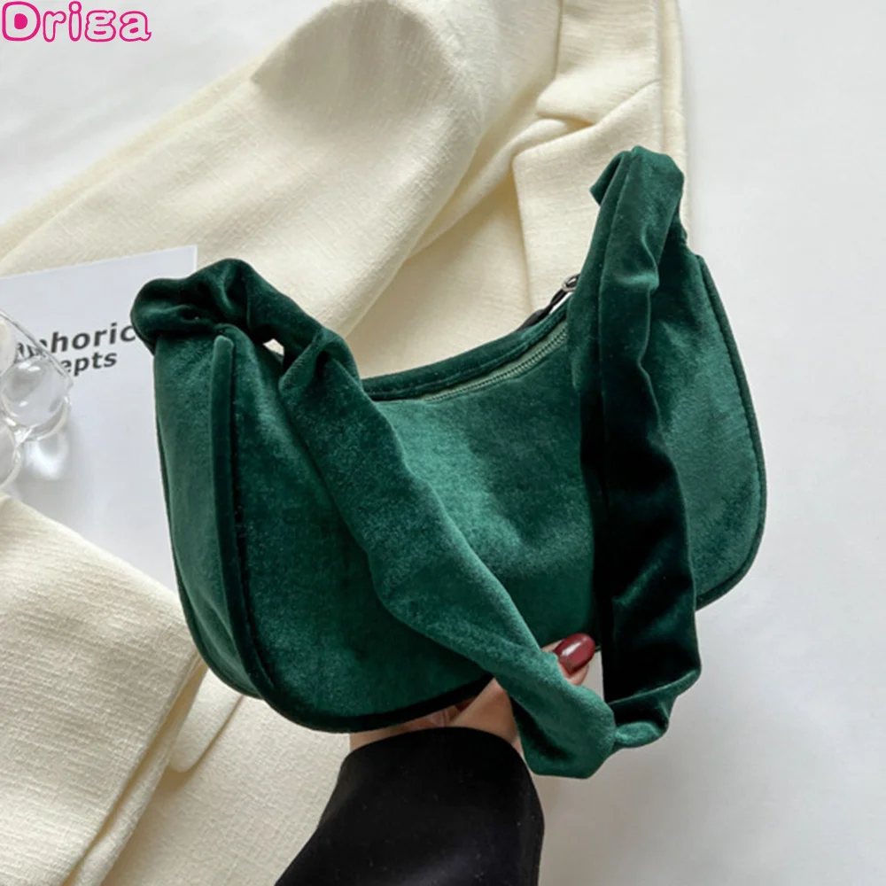 

Autumn And Winter Women Handbags 2023 New Shoulder Bags Velvet Horizontal Square Bags Famous Brand Elegant Bags