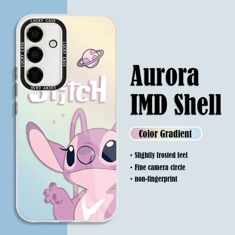 Стич девушка Ангел Sac лазерный градиент телефонные чехлы для samsung Galaxy A53 A24 A22 A13 A12