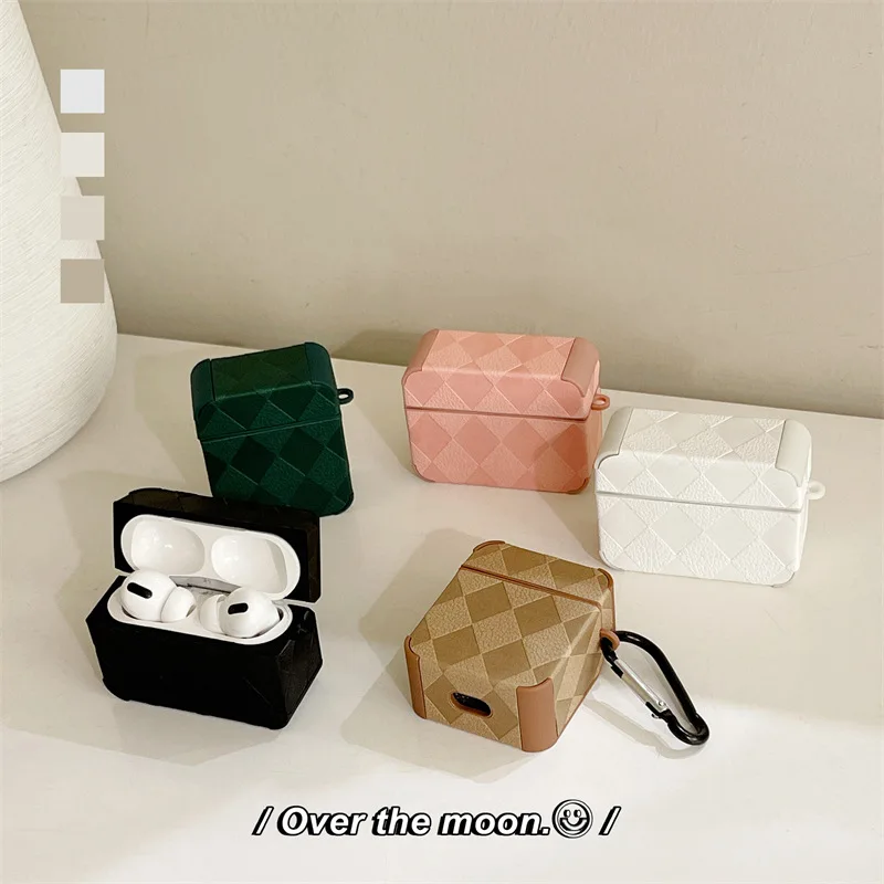 

Personalized Simple Lattice AirPods 3 Case Apple AirPods 2 Case Cover AirPods Pro Case IPhone Earphone Accessories Air Pod Case