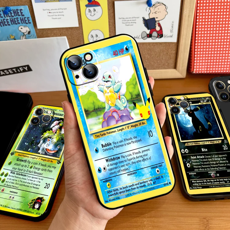 

Pokemon Cards Anime For Apple iPhone 13 12 11 Pro 12 13 Mini X XR XS Max SE 6 6S 7 8 Plus Phone Case Silicone Cover Carcasa