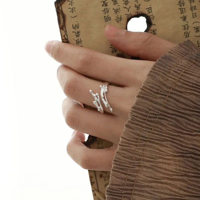 Женские регулируемые кольца в виде капель воды минималистичные Открытые Кольца