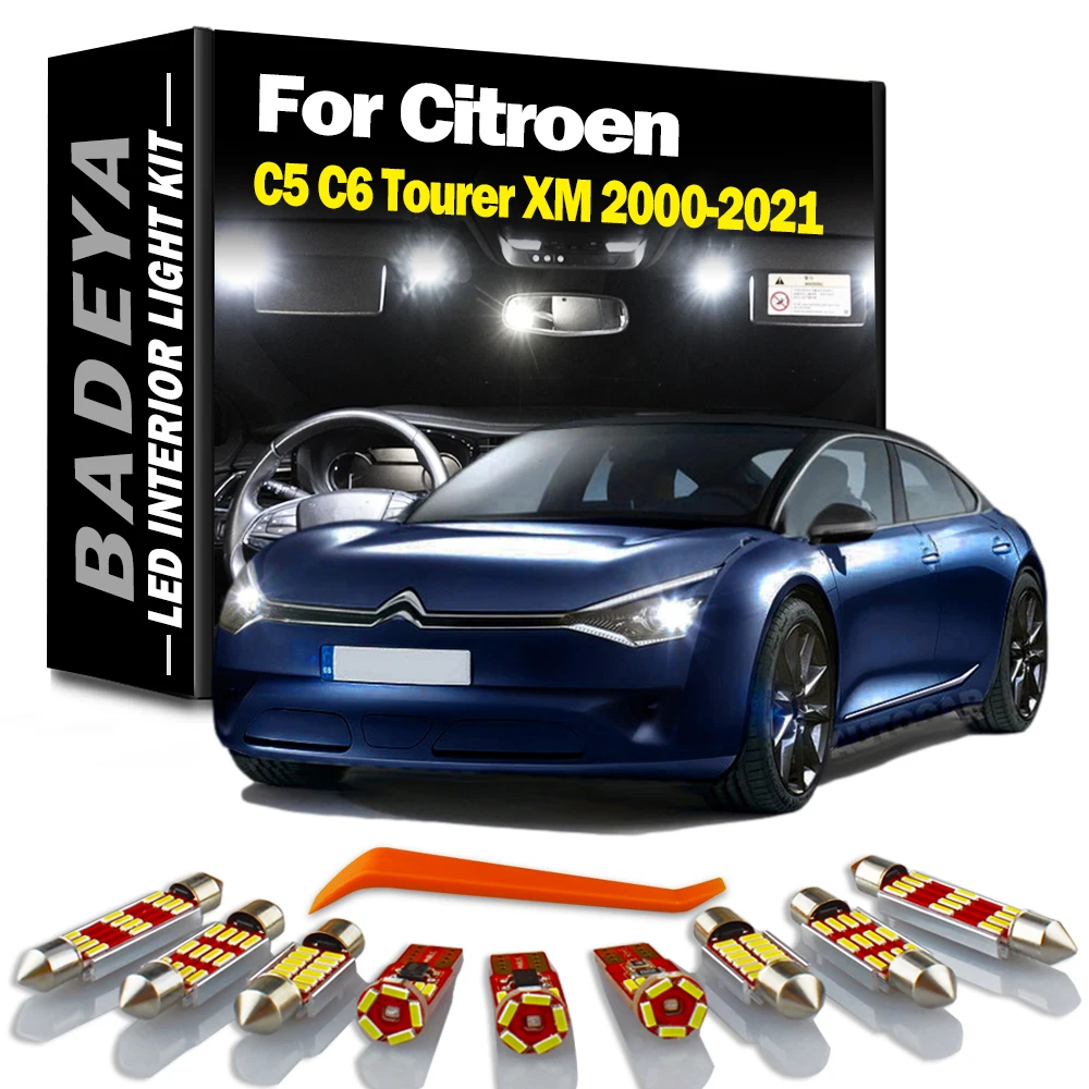 BADEYA Canbus для Citroen C5 C6 Tourer XM 2000- 2017 2018 2019 2020 2021 автомобильное светодиодное внутреннее