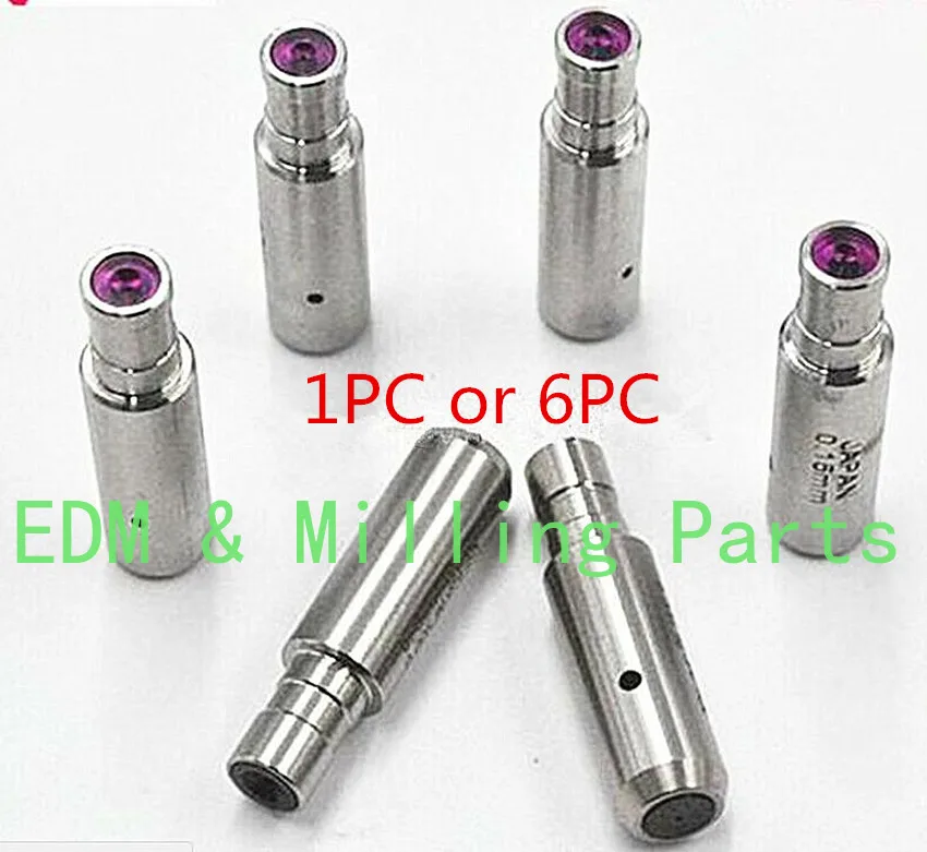 

1PC/6PC Wire EDM Drilling Machine CZ140 Pipe Ruby Guide 30x8x5x6mm 0.1-1.2mm For CNC Machine Service