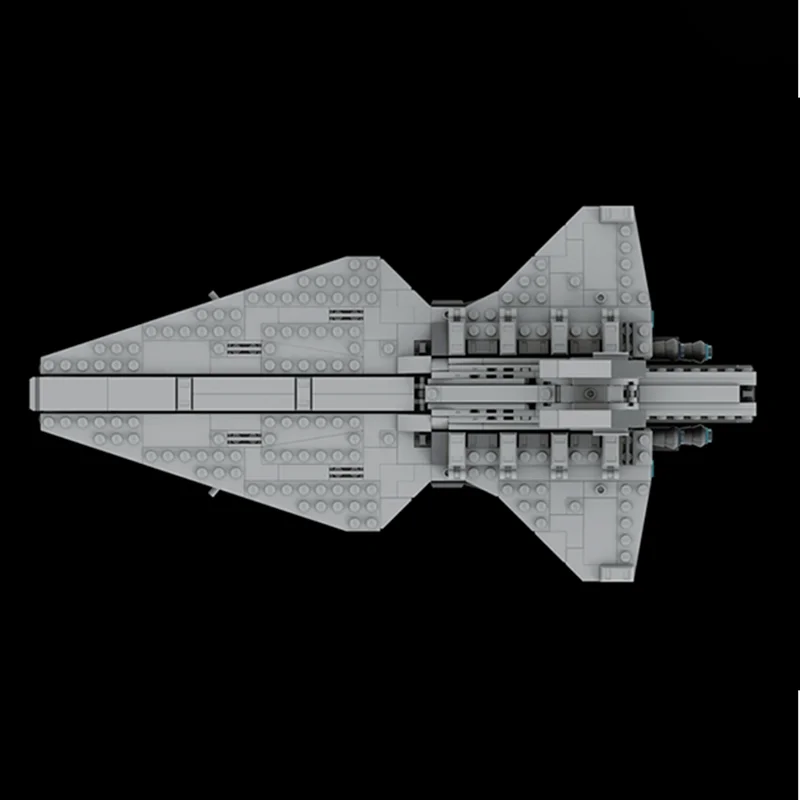 Фото Конструктор MOC «Звездный разрушитель класса Венатор» (574 детали) — модель Галактической Империи, архитектурный набор для самостоятельной сборки, подарок №2