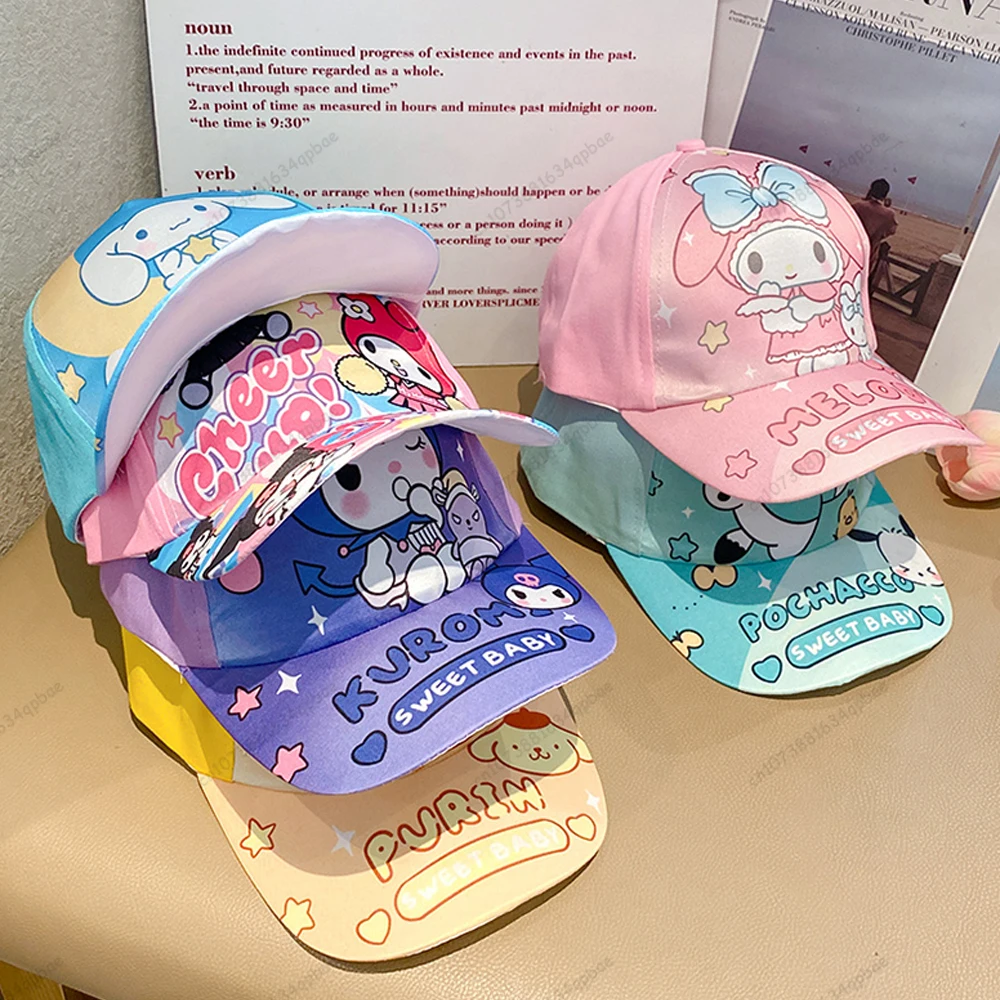 MINISO мультяшная шапка для детей детская летняя дышащая бейсболка