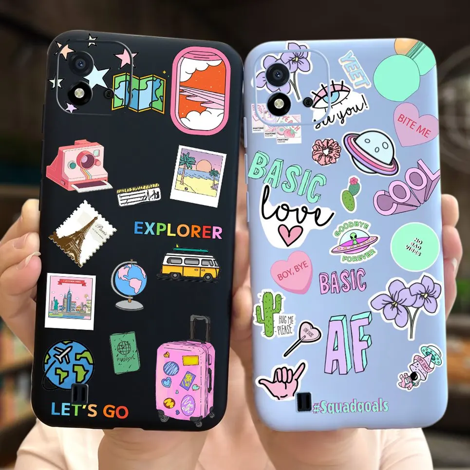 Чехол с милым медведем для Realme C11 2021 чехол C21y C25y C25 C25s C31 задняя крышка мягкий