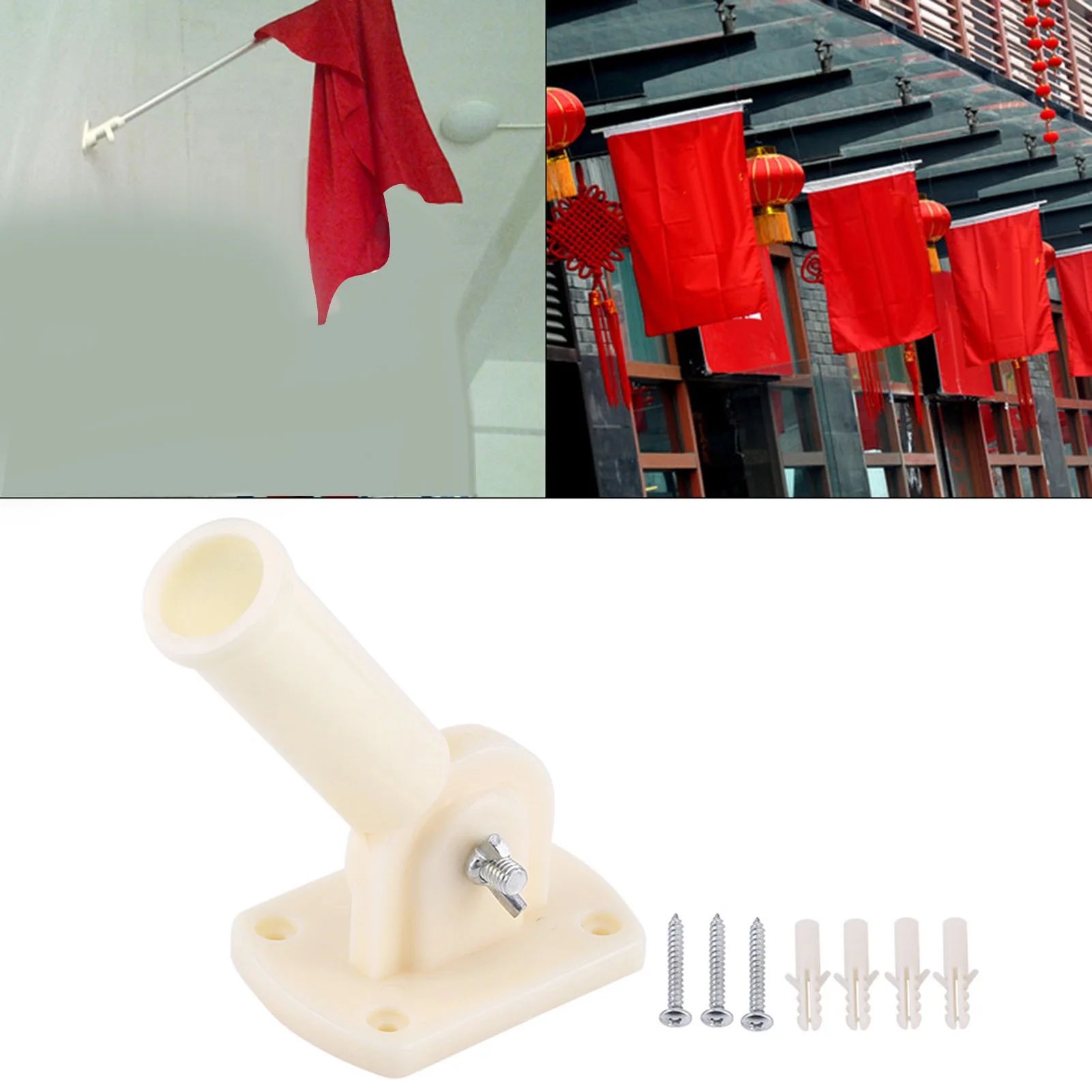 

Пластиковый настенный держатель для флага 30 мм