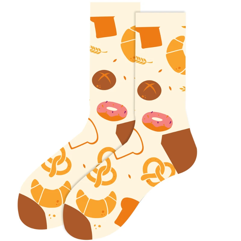 Autumn and Winter New Animal Socks, Geometric Men's Socks, Funny Skeleton Socks, Smiling Face Women's Trendy Socks