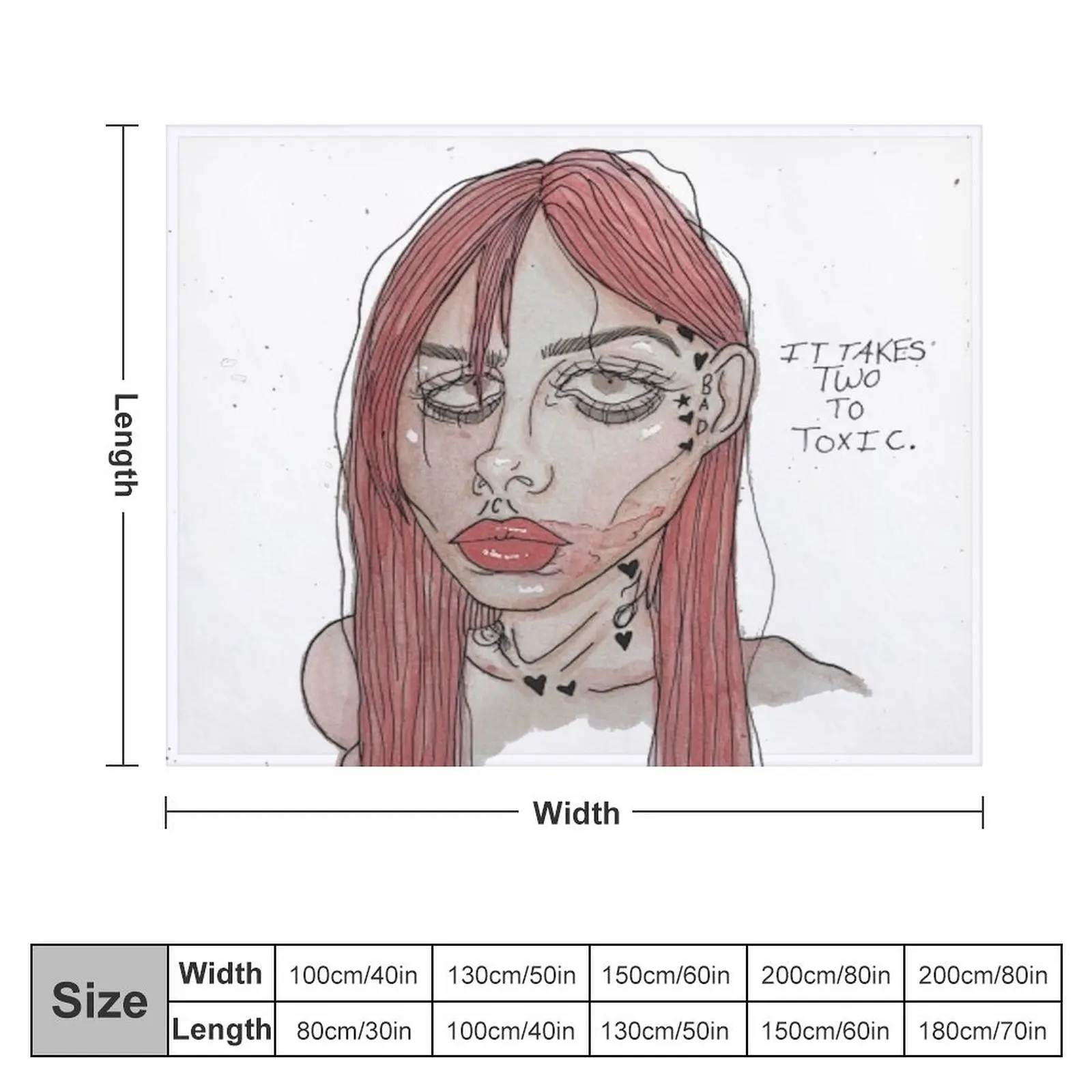 Огромное декоративное одеяло для дивана Crazy Girls - Toopoor