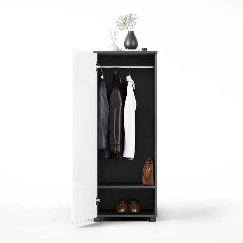 

XK Office Wooden Wardrobe Simple Wardrobe Company Staff Storage Cabinet