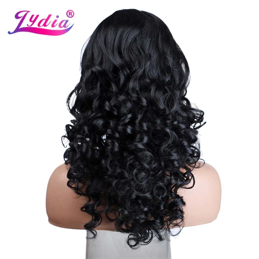 Lydia синтетические волосы хвост кудрявые парики боковой распад афроамериканские