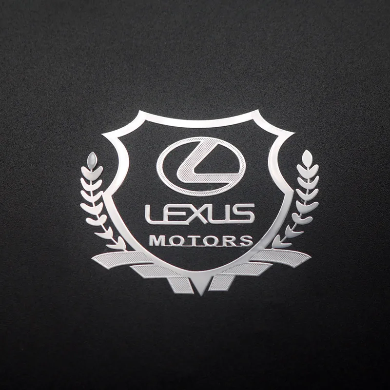 

3D Metal Car Styling Side Door Badge Stickers Side Window Emblem Decals For Lexus CT200h F ES LS IS GS LC RC GC RX UX NX LX