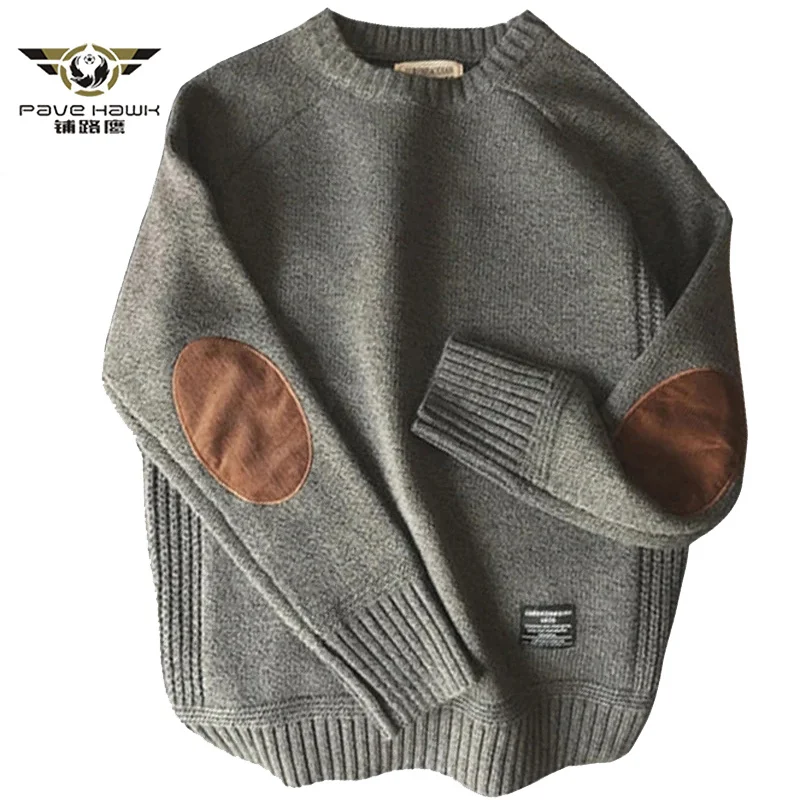 

Sweater For Men Autumn Winter Printed Knitted Tops Long Sleeve Retro Casual Style Stripe Pullover Jumpers Male Warm Sweaters