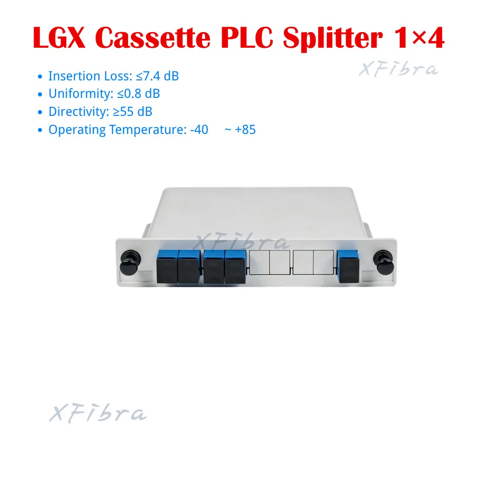 Фото 1x2 1x4 1x8 1x16 1x32 LGX кассетный PLC-сплиттер SC/UPC одномодовый оптический сплиттер вставного типа для FTTH GPON EPON CATV №3