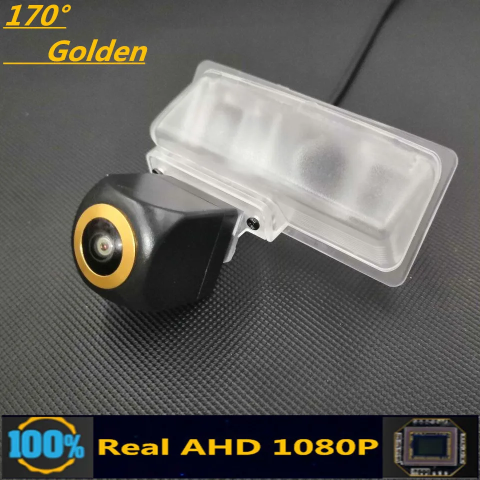 

170° AHD 1080P Golden Lens Reverse Car Vehicle Camera For Nissan Tiida hatchback C12 C13 2011 2012 2013~2019 Rearview Monitor