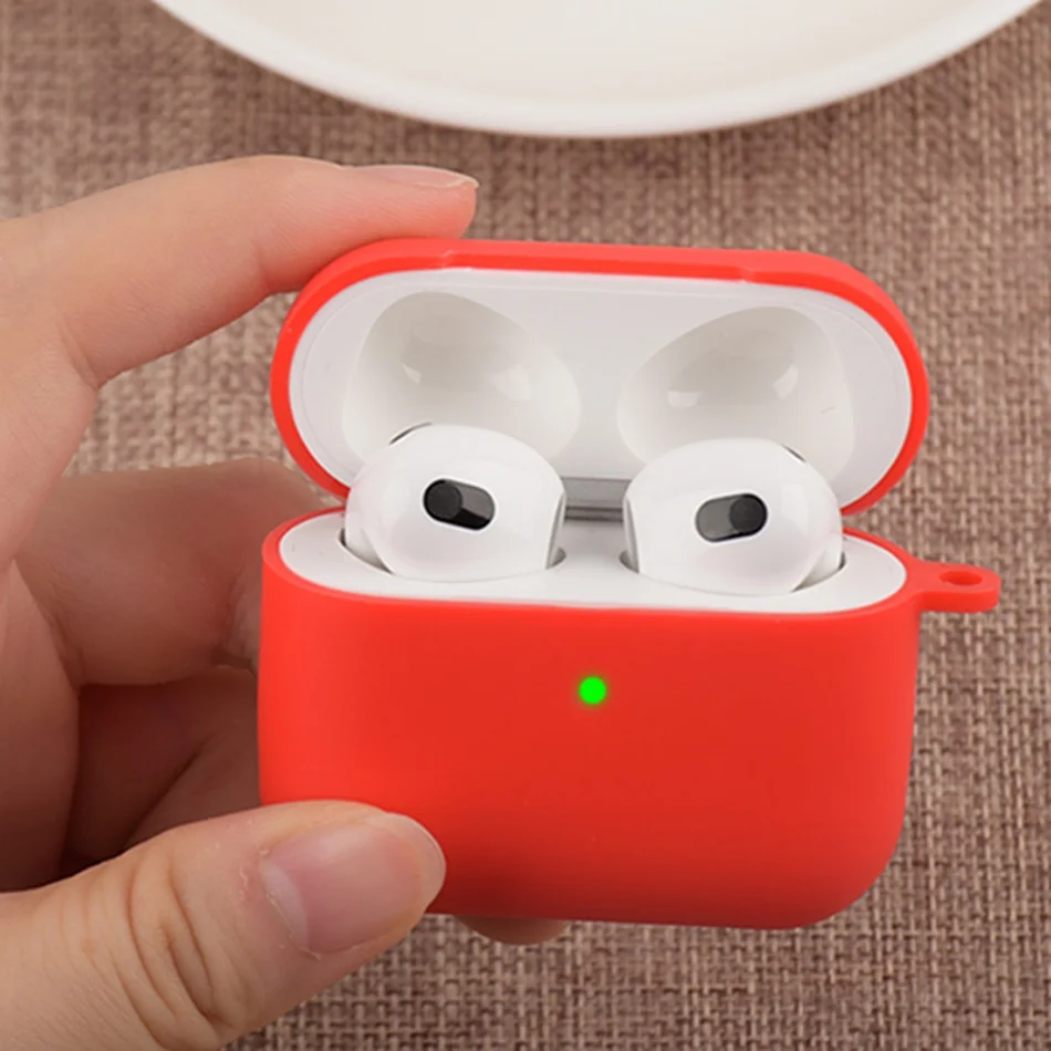 Оригинальный силиконовый чехол для наушников Airpods 3 2021 телефона Apple Air Pods AirPods3