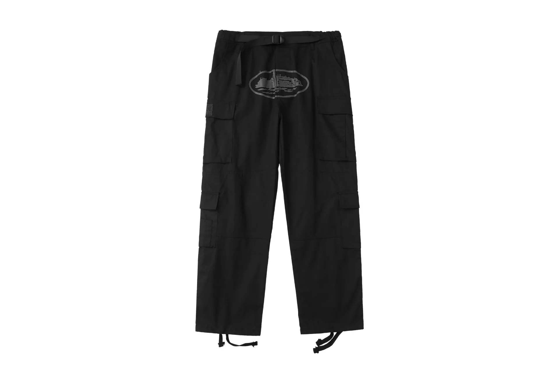 

Y2K Summer Europe Man Casual Breathable Multiple Pockets Pants Loose Wide Leg Sports CHIC Pant Plus Size BLACK Push Up Trousers