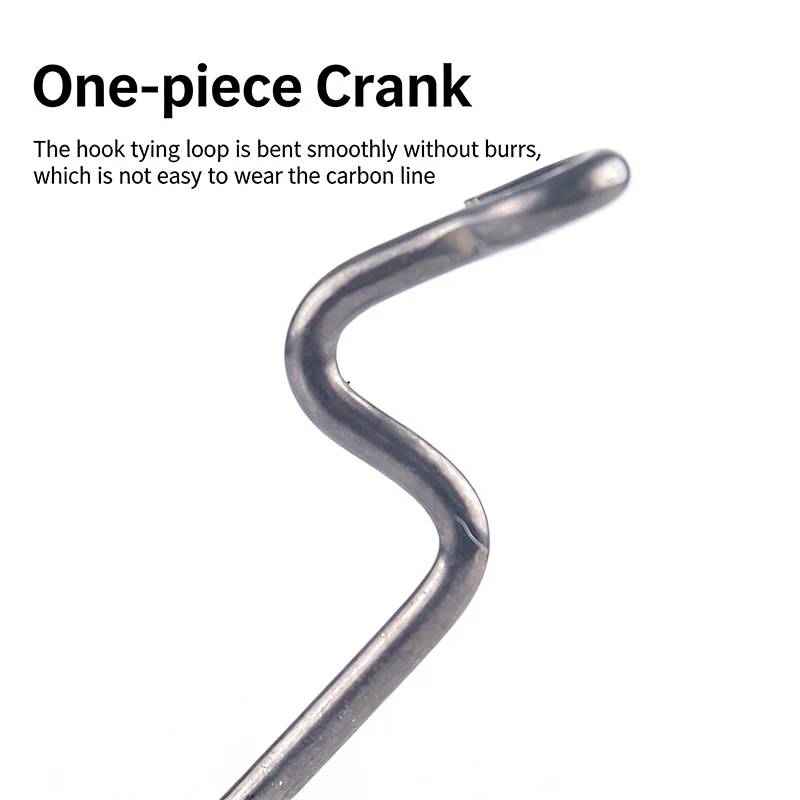 Фото Крючки BKK 9004-NP Offset Worm Hooks с широким зевом, острые, из углеродистой стали, для мягких приманок №4