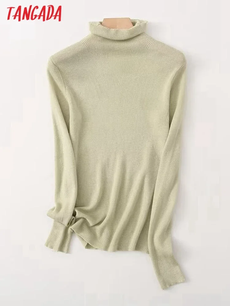 Женский вязаный свитер Tangada с высоким воротником