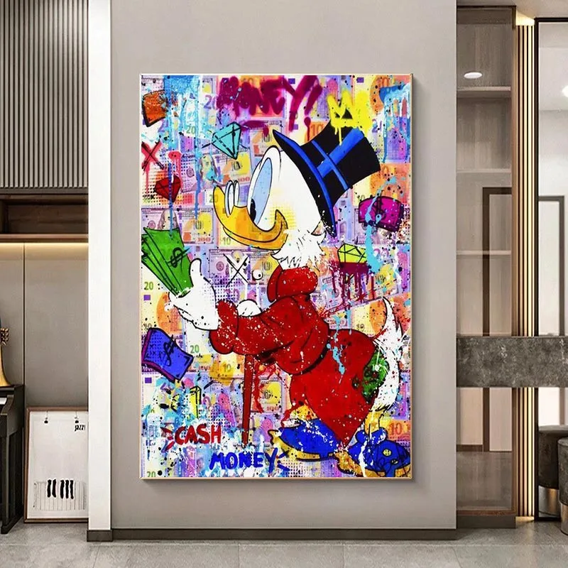 

Картины на холсте «Дональд Дак и его деньги»