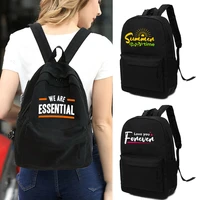 new trend female backpack fashion female backpack phrase printing school bag harajuku handbag travel shoulder bags for teen girl