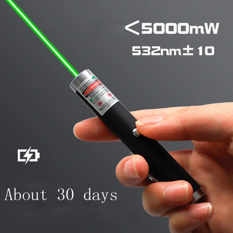 

USB Charging Green Laser Pointer High Powerful Mini Laser Burn Pointer 711 Red Dot 532nm Continuous Line Hunting Lazer Equipment