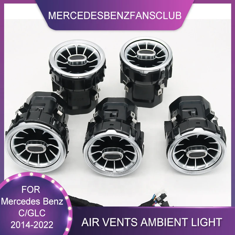 

Вентиляционные отверстия для Mercedes-Benz C GLC Class W205 X253 AMG C63 C43, 3/12/64 цветов
