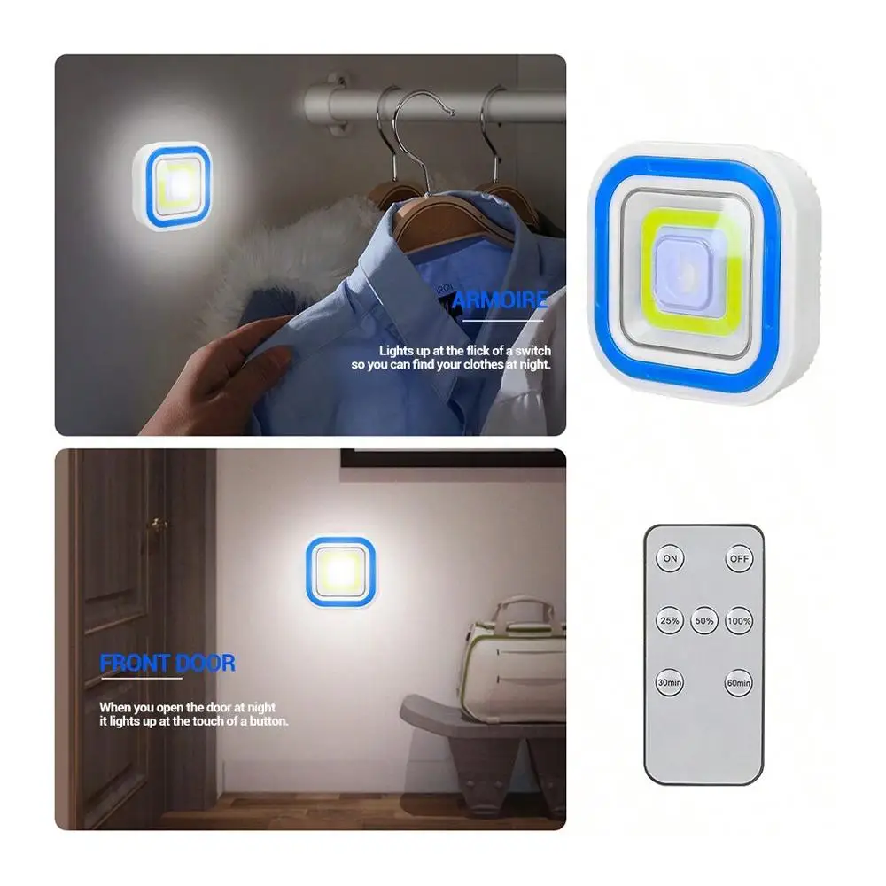 

5W LED Night Lights With Adjustable Remote Control Sensor Light Control Bedroom Wall Lamp Home Emergency Lights For Stairs B0E4