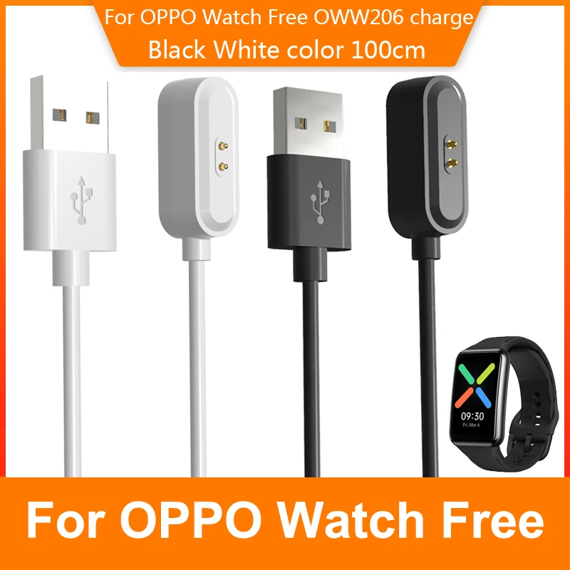 

100cm Replacement USB Charging Cable Cord Stand Smart Watch Chargers Dock Cradle Adapter for OPPO Watch Free OWW206 Accessories