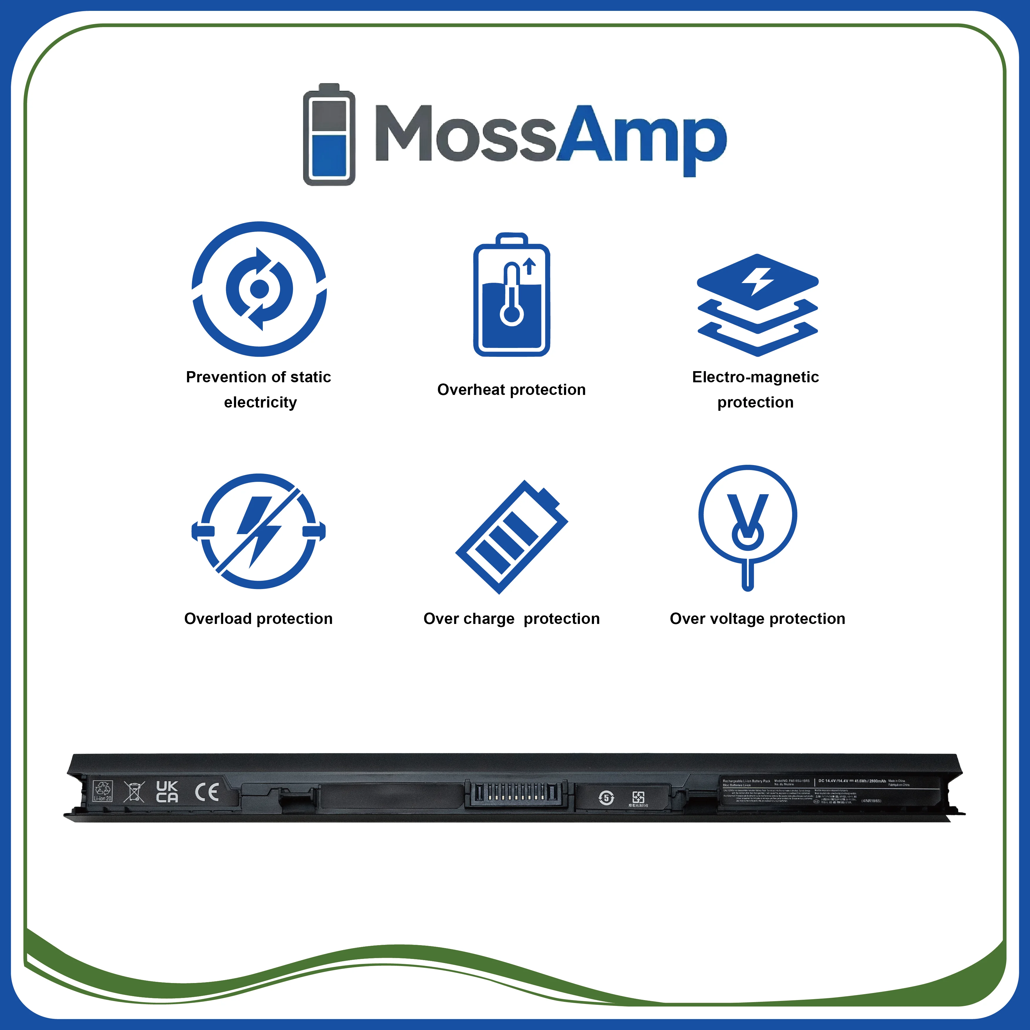 Аккумулятор для ноутбуков MossAmp PA5185U-1BRS для Satellite C L E S P C50 C55 C70 L50 L55 E45 S50 S55 P50 C50D C55D L50D L55D PA5184U (art.: 3920db01fb3b0) - 3920db01fb3b0