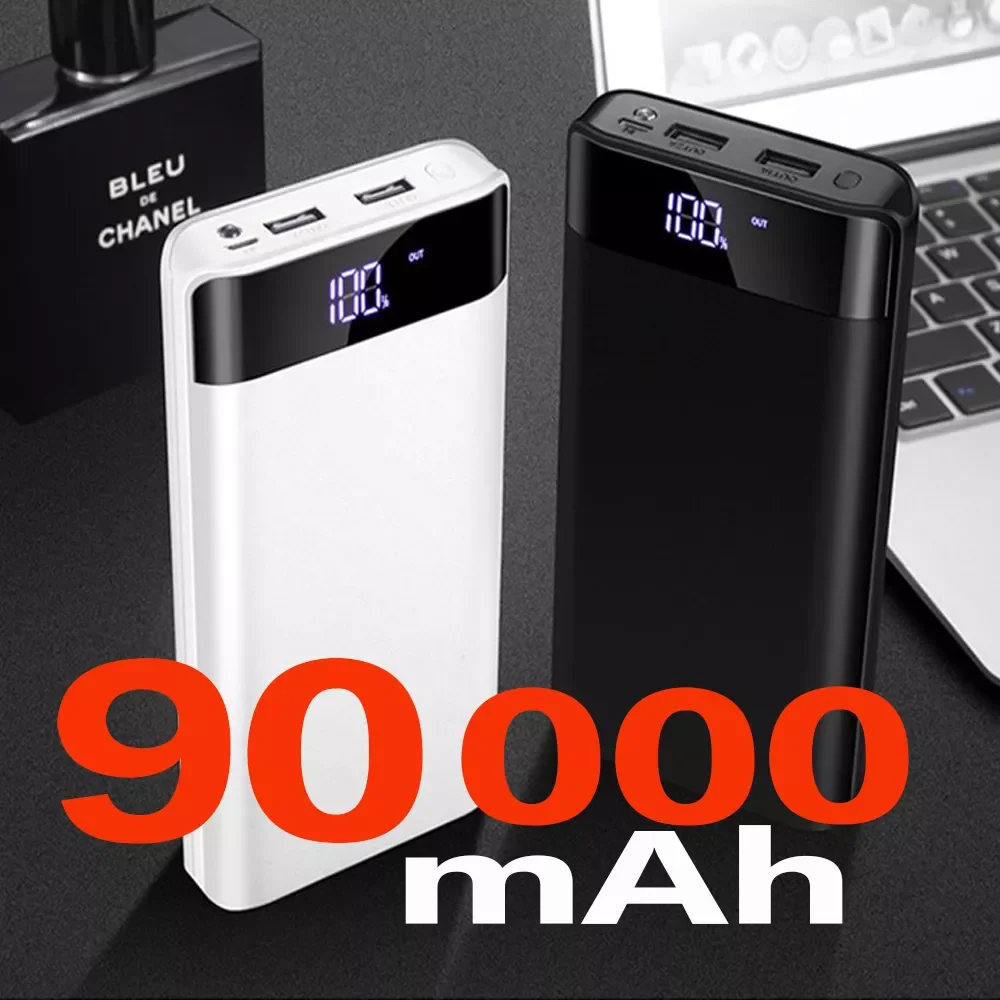 

NEW Power Bank 90000mAh Fast Charging Power Bank Portable External Battery Power Bank For Samsung iPhone