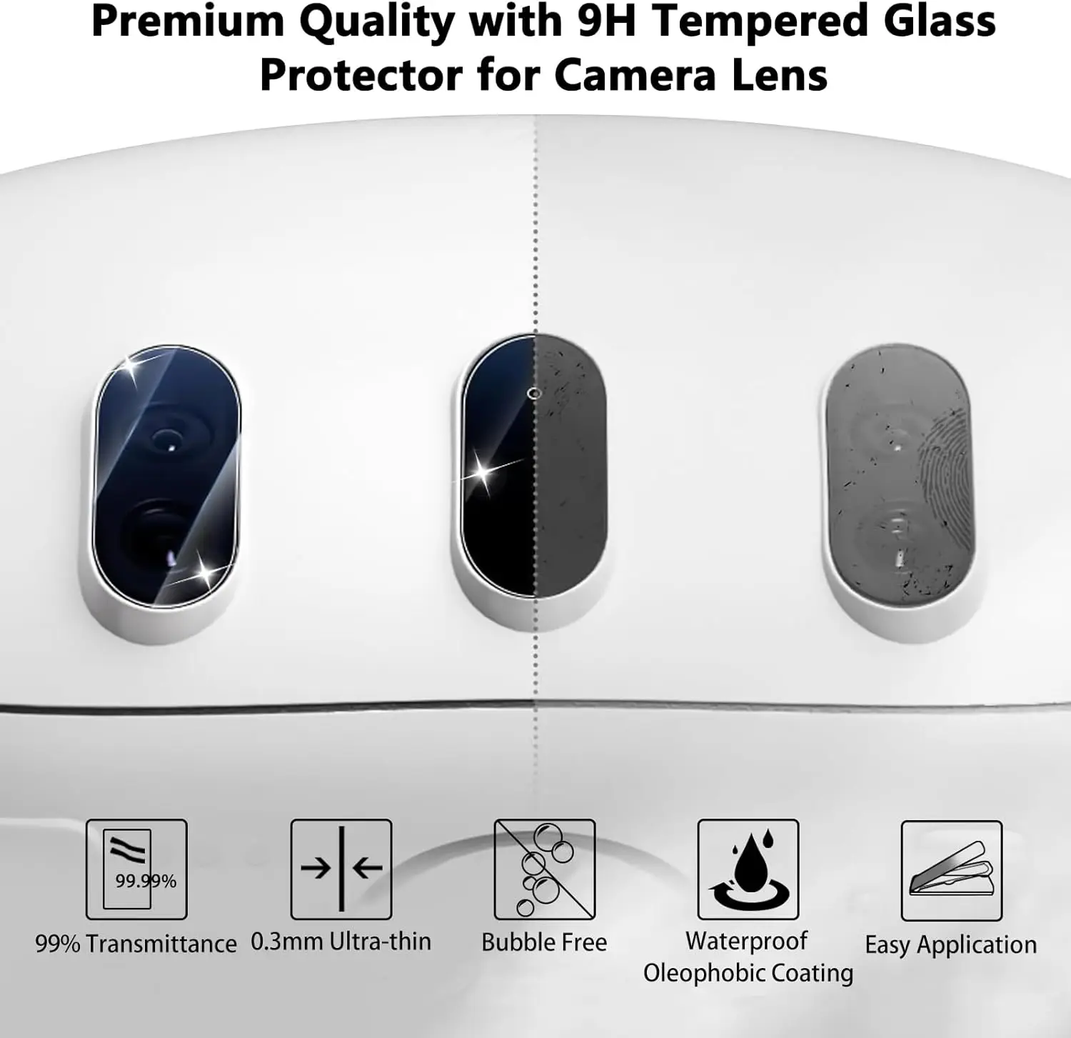 Закаленное стекло для камеры Quest 3 защитная крышка объектива ультратонкая HD Len Oculus