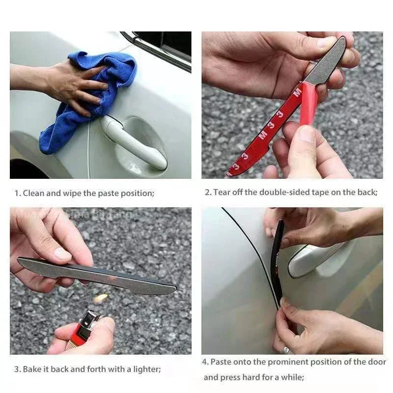 Наклейка с эмблемой боковой протектор двери автомобиля для Peugeot 3008 408 508 205 106 406 407