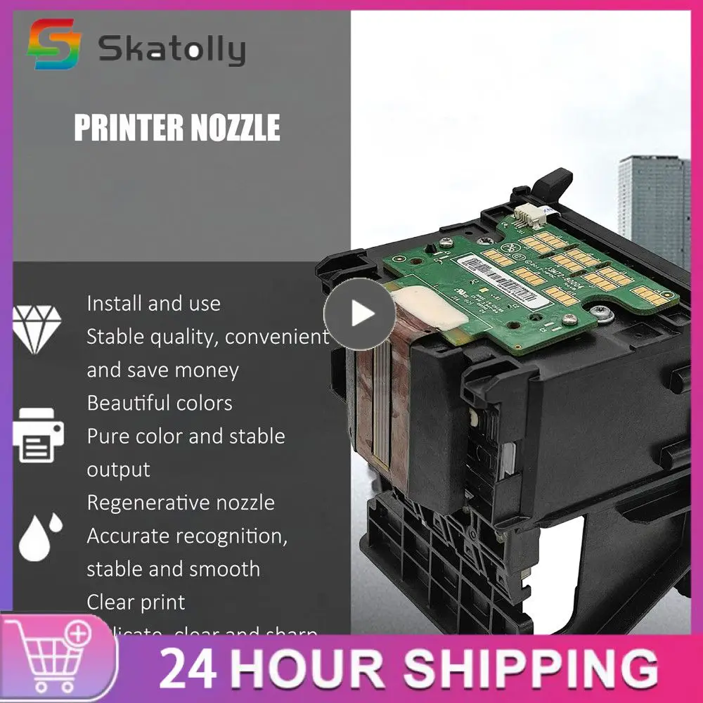 

Printer Machine Head Clearly Black Print Head Practical Smoothly Printer Head Printer Accessories Print Nozzle Stable Abs For Hp