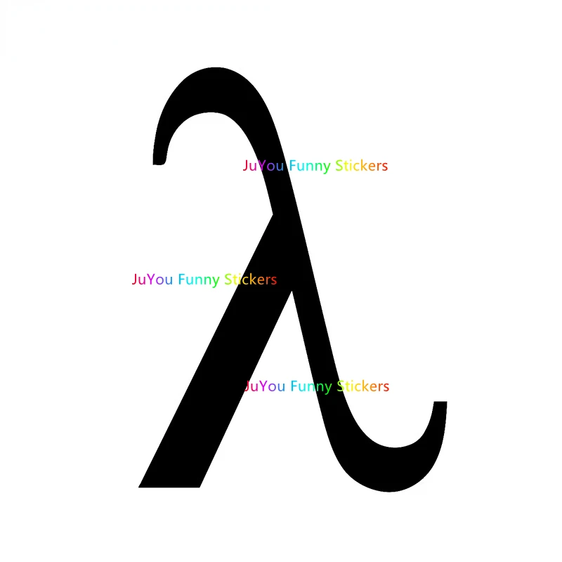 

JuYou Funny Stickers Exterior Accessories for Lambda Silhouette Car Stickers Die Cut Sunscreen Decal Vinyl Material Car Goods