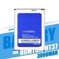 new 3000mah hight capacity battery for homtom ht37 battery for homtom ht37 pro cell phone replacement batteries rechargeable